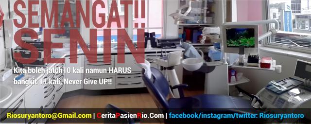 SALAM SEMANGAT dokter gigi Rio Suryantoro Spesialis konservasi gigi